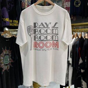 90s BOOM BOOM ROOM, NY RARE WASHED WHITE T-SHIRT